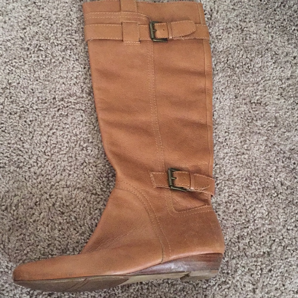 Tall caramel boots